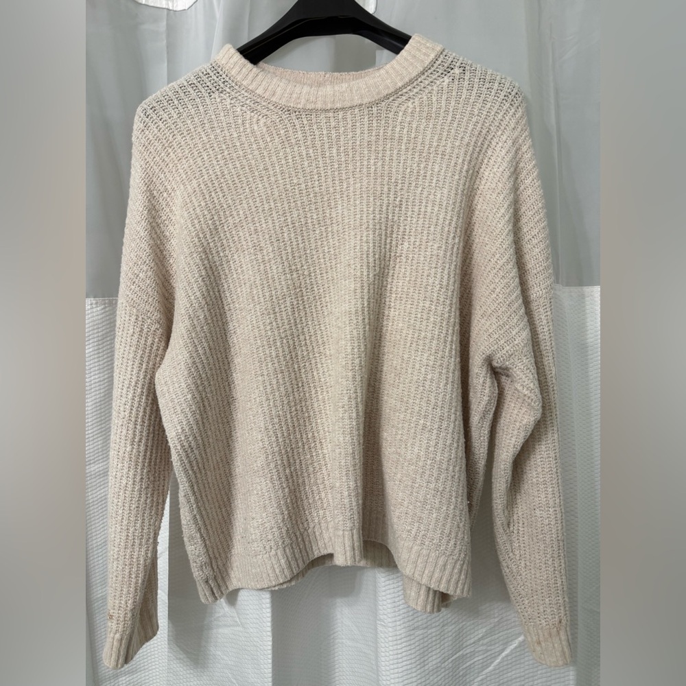 American Eagle Outfitters Cream Knit Sweater